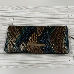 Brahmin Ady Wallet in Bottle Blue Fletcher